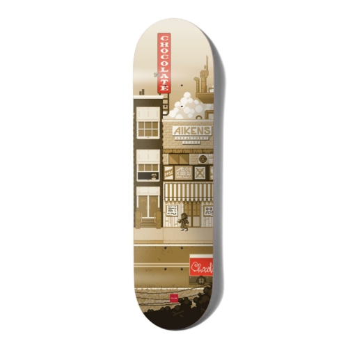 Chocolate Pixel City Aikens Deck Planche de skateboard 8 0