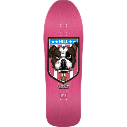 Powell Peralta Reissue Hill Bull Dog Pink Deck Planche de skateboard 10 0